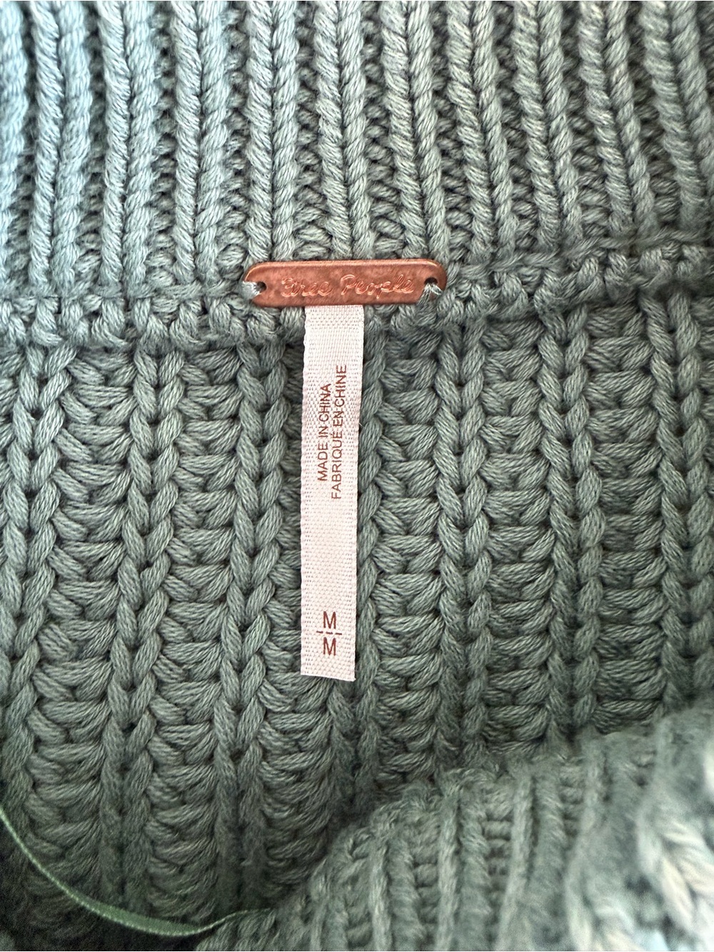 Free People Frankie Cable Knit Cotton Sweater - Picture 5 of 6